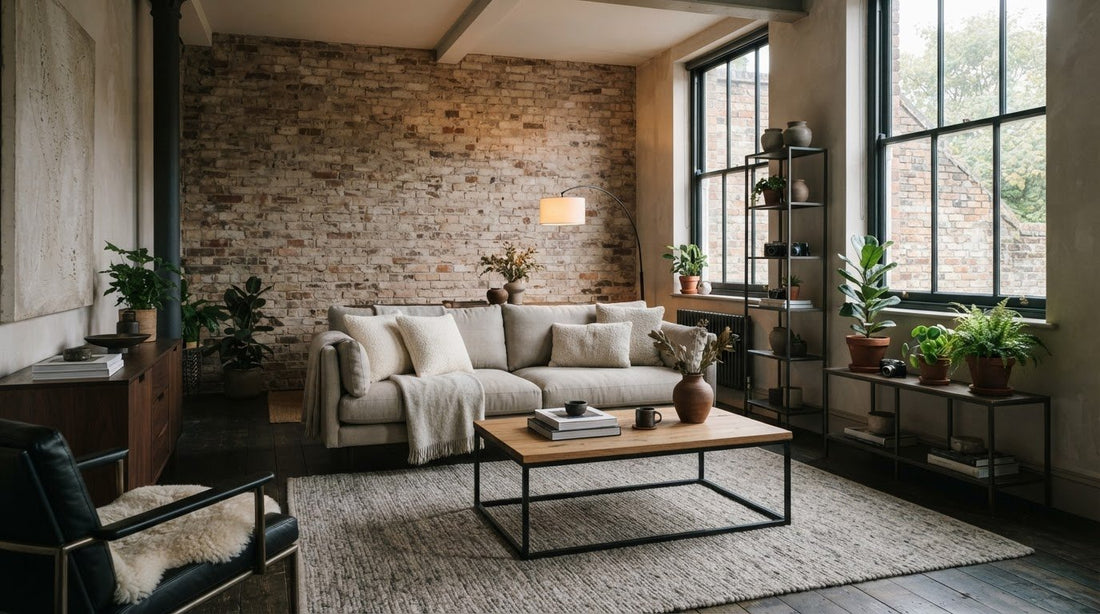 Industrial Style Living Room Furniture: A Guide to a Balanced, Characterful Space