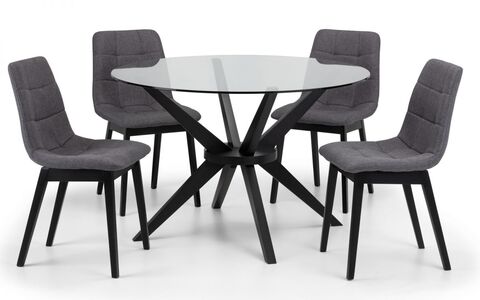 Round Glass 120Cm Table