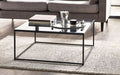 CHI020 Square Coffee Table Smoked Glass