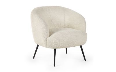 Boucle Accent Chair - Ivory