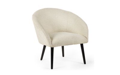 Boucle Accent Chair - Ivory