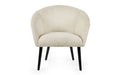 AMA101 Boucle Accent Chair - Ivory