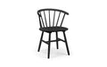 MOD301 Curved Back Dining Chair - Black