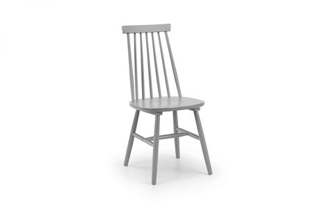 ALA003 Spindle Back Dining Chair - Grey