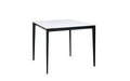 MIA107 Square Stone Top Dining Table - White Marble