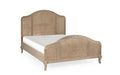 FLE002 Rattan Bed 150Cm - Light Oak