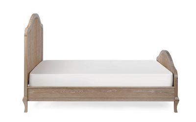 Rattan Bed 150Cm - Light Oak