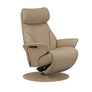 1729710 Chair W/ Footstool - Disc Power