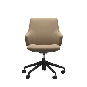 Large Low Back Dining Chair With Arms - Home Office
