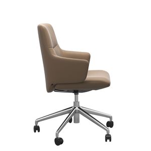 Large Low Back Dining Chair With Arms - Home Office