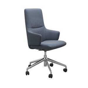 Large High Back Dining Chair With Arms - Home Office