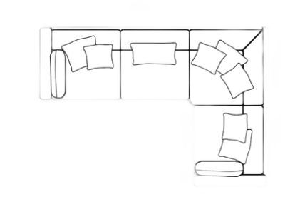 2 Seater-Corner-1 Seater