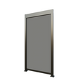 Aluminium Privacy Screen Panel 1.3M 1.3M Grey