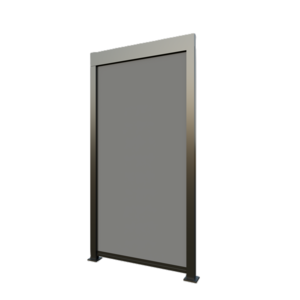 Aluminium Privacy Screen Panel 1.0M 1m Grey