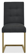 2006-09UC-BL Cantilever Chair - Black Fabric