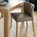 Low Back Upholstered Chair - Black Gold Fabric
