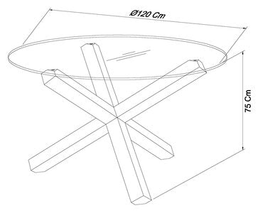 Circular Glass Table