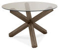 2693-9 Circular Glass Table