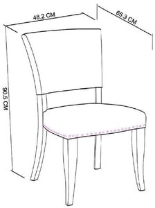 Upholstered Chair - Dark Fabric