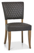 2741-09U-OWV Uph Chair With Diamond Stitched Back & Seat - Old West Vintage (Pair)