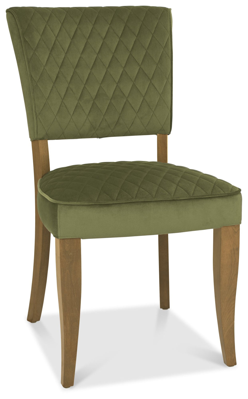 2741-09U-VCE Uph Chair With Diamond Stitched Back & Seat - Cedar Velvet (Pair)