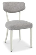 Upholstered Back Dining Chair - Lotus Fabric (Pair)