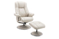Swivel Recliner - Leather/Match