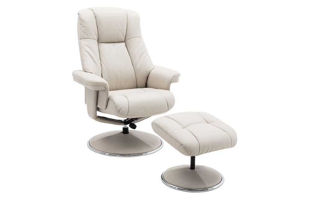 Swivel Recliner - Leather/Match