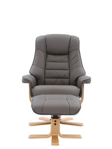 Swivel Recliner - Leather/Match