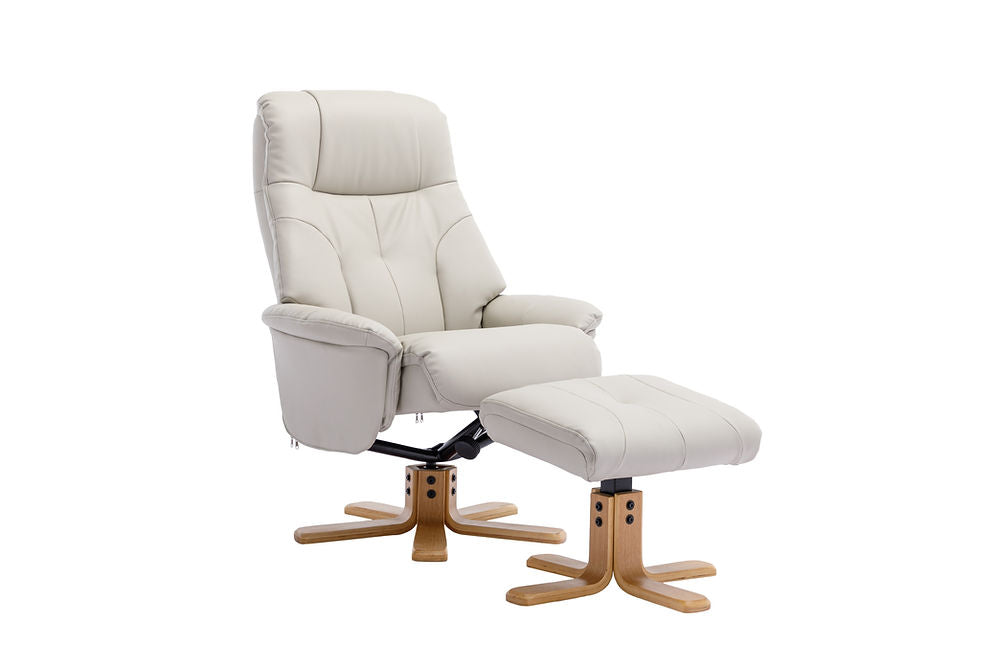 Swivel Recliner - Plush Faux Leather