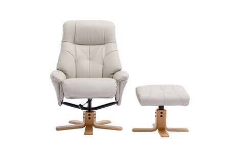 Swivel Recliner - Plush Faux Leather