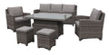 3 Seater Lounge Set Adj. Table