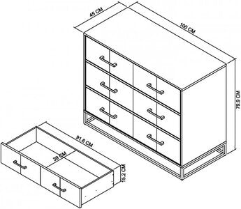 3 Drawer Chest