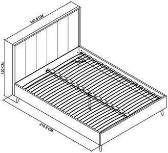 150Cm Panel Bedstead