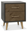 3036-72 2 Drawer Nightstand
