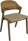3042-09PB-IV Ply Back Dining Chair - Ivory Bonded Leather (Pair)