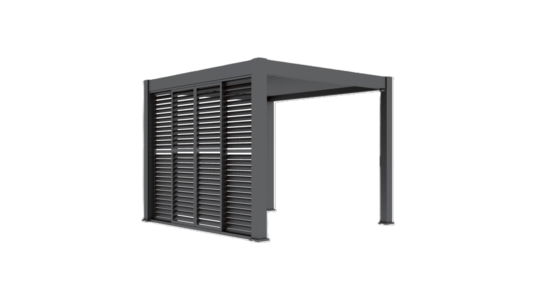 Aluminium Sliding Doors System - 3m (x4 Open/Close Panels) Grey