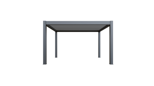 Saturn Aluminium Pergola - 4m x 3m Rectangular Grey