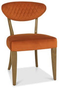 4016-09U-VRU Upholstered Chair - Rust Velvet (Pair)