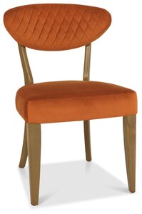 4016-09U-VRU Upholstered Chair - Rust Velvet (Pair)