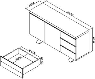 4016-15 Wide Sideboard