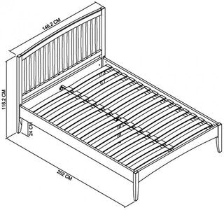 135Cm Spindle Low Footend Bedstead