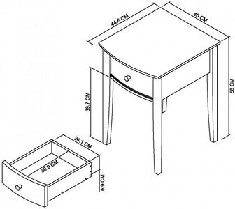 1 Drawer Nightstand