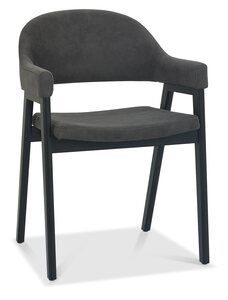 6048-09UA-DGY Upholstered Arm Chair - Dark Fabric
