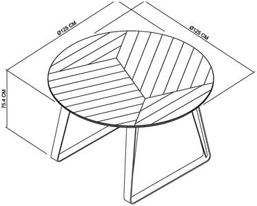 4 Seater Circular Dining Table