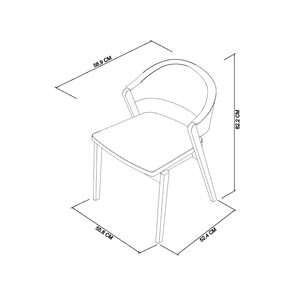 Upholstered Chair - Azure Velvet