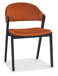 6048-09U-VRU Upholstered Chair - Rust Velvet