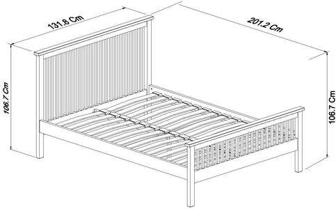 122Cm High Footend Bedstead