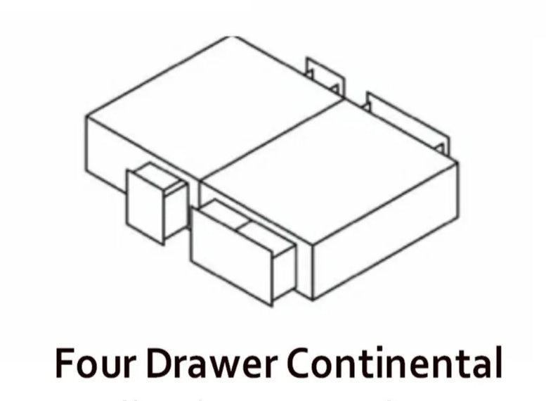 090cm / 2+2 Drawer