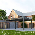 Jupiter Aluminium Electric Roof LED Pergola - 4m x 3m